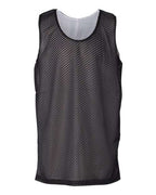 Badger Youth Pro Mesh Reversible Tank Top - Black/ White