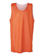 Badger Youth Pro Mesh Reversible Tank Top - Burnt Orange White