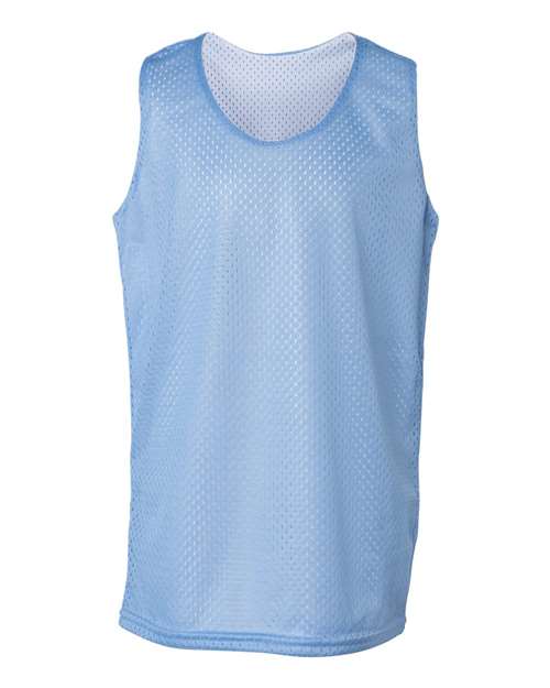 Badger Youth Pro Mesh Reversible Tank Top - Columbia Blue/ White
