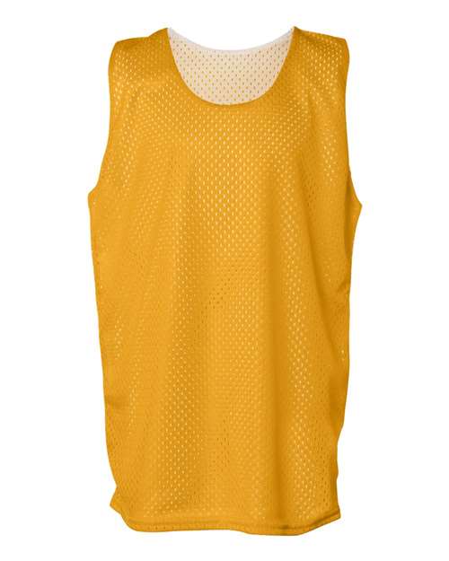 Badger Youth Pro Mesh Reversible Tank Top - Gold/ White