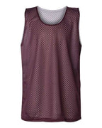 Badger Youth Pro Mesh Reversible Tank Top - Maroon/ White