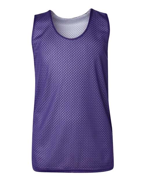 Badger Youth Pro Mesh Reversible Tank Top - Purple/ White