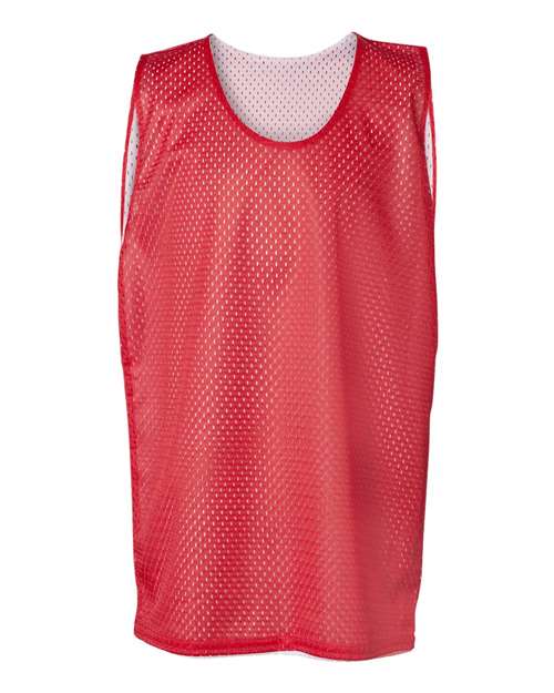 Badger Youth Pro Mesh Reversible Tank Top - Red/ White