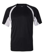 Badger Men's B-Core Hook T-Shirt (Part 1 of 2) - Black/ White
