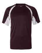 Badger Men's B-Core Hook T-Shirt (Part 1 of 2) - Maroon/ White