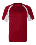 Badger Men's B-Core Hook T-Shirt (Part 2 of 2) - Red/ White