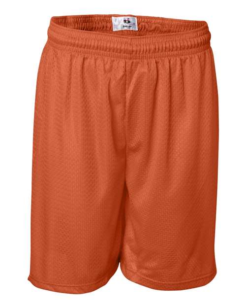 Badger Men's Pro Mesh 7" Shorts (Part 1 of 2) - Burnt Orange
