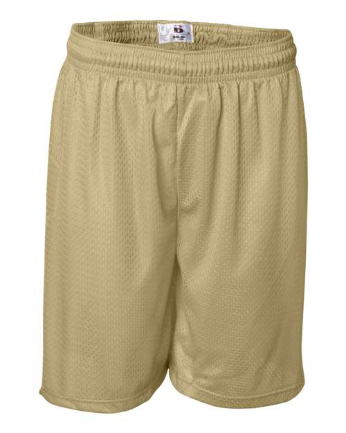 Badger Men's Pro Mesh 7" Shorts (Part 2 of 2) - Vegas Gold