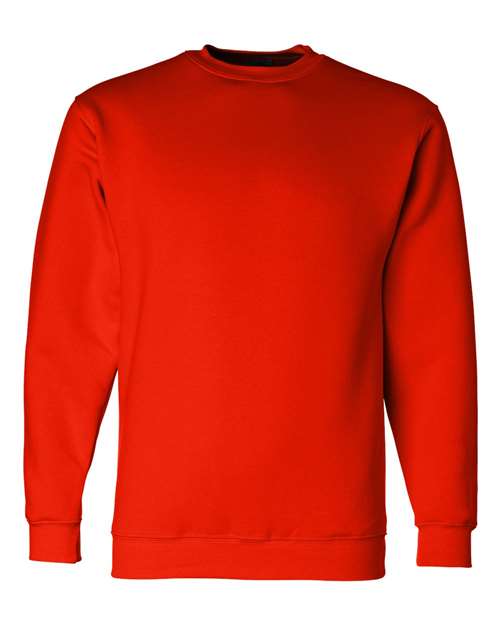 Bayside Unisex USA-Made Crewneck Sweatshirt (Part 1 of 2) - Bright Orange