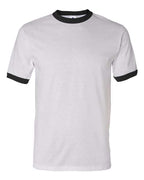 Augusta Sportswear Unisex 50/50 Ringer T-Shirt (Part 1 of 2) - White/ Black