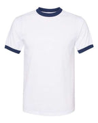 Augusta Sportswear Unisex 50/50 Ringer T-Shirt (Part 2 of 2) - White/ Navy