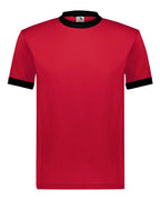 Augusta Sportswear Unisex 50/50 Ringer T-Shirt (Part 1 of 2) - Red/ Black
