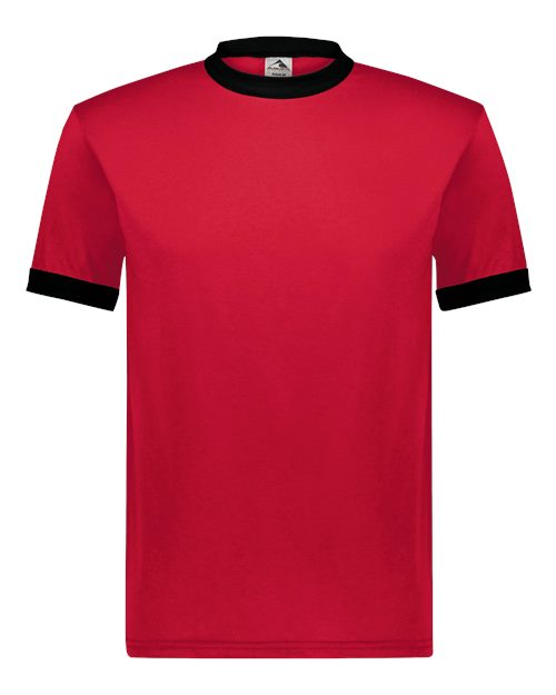 Augusta Sportswear Unisex 50/50 Ringer T-Shirt (Part 1 of 2) - Red/ Black