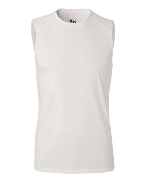 Badger Men's B-Core Sleeveless T-Shirt - White