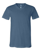 BELLA + CANVAS Unisex Jersey V-Neck Tee (Part 1 of 2) - Steel Blue