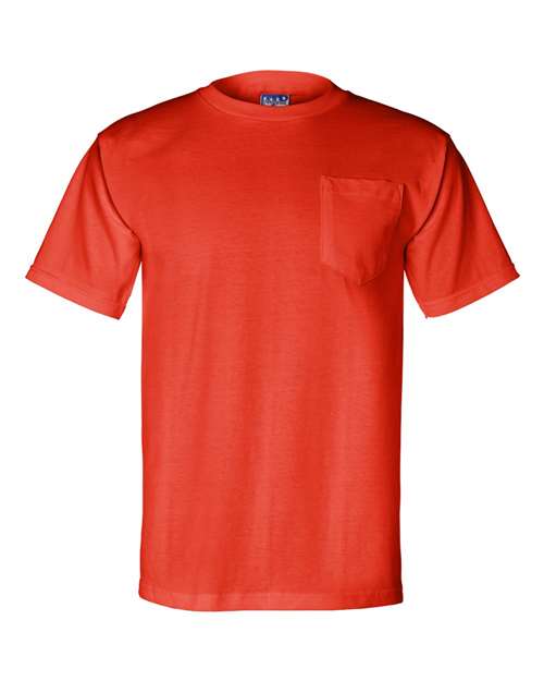 Bayside Unisex Union-Made Pocket T-Shirt - Orange