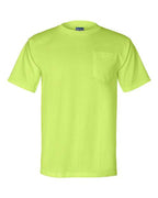 Bayside Unisex Union-Made Pocket T-Shirt - Lime Green