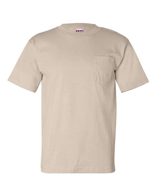 Bayside Unisex USA-Made Pocket T-Shirt (Part 2 of 2) - Sand