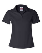 Bayside Women's USA-Made V-Neck Polo - Navy