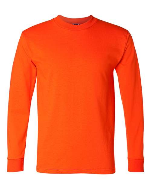 Bayside Unisex Union-Made Long Sleeve T-Shirt - Orange