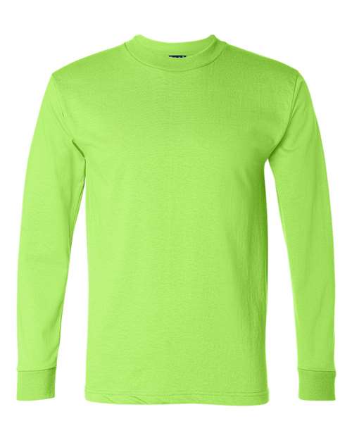 Bayside Unisex Union-Made Long Sleeve T-Shirt - Lime Green