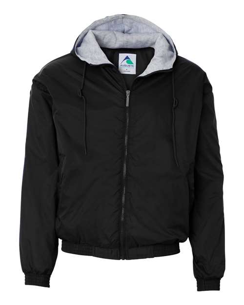 Augusta Sportswear Unisex Fleece Lined Hooded Jacket - Black