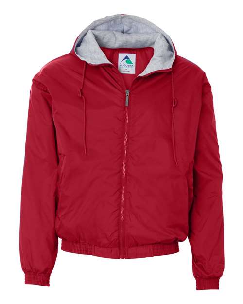 Augusta Sportswear Unisex Fleece Lined Hooded Jacket - Red