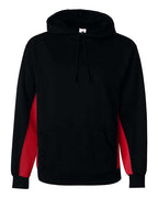 Badger Men's Performance Fleece Hooded Sweatshirt (Part 1 of 2) - Black/ Red