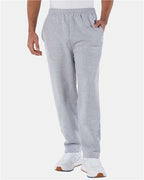 Unisex Powerblend® Open-Bottom Sweatpants with Pockets