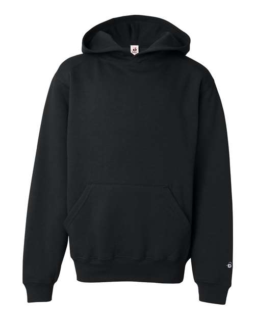 Badger Youth Hooded Sweatshirt - Black
