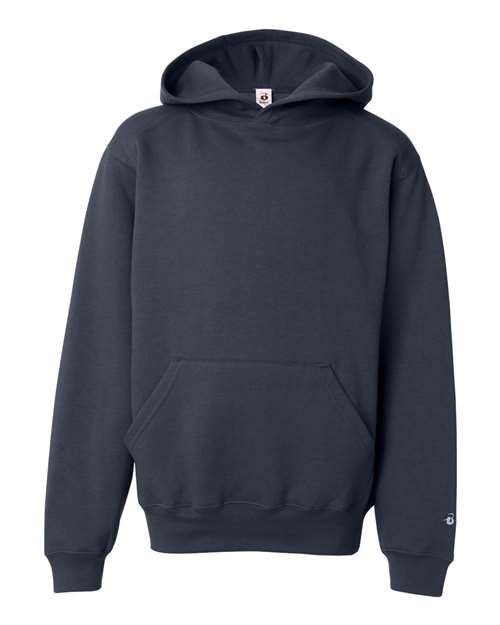 Badger Youth Hooded Sweatshirt - Navy