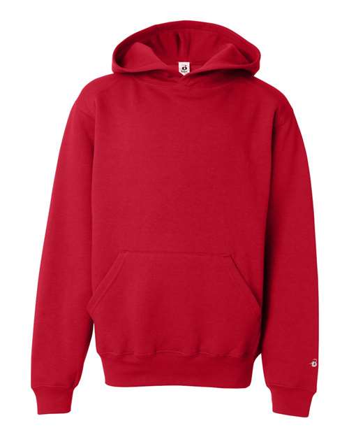 Badger Youth Hooded Sweatshirt - Red
