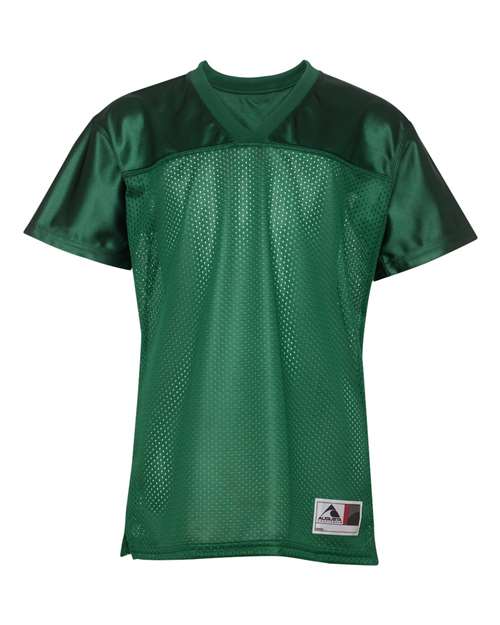Augusta Sportswear Women's Junior Fit Stadium Replica Football Jersey - Dark Green