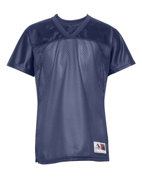 Augusta Sportswear Women's Junior Fit Stadium Replica Football Jersey - Navy