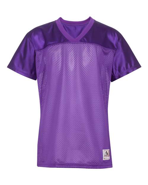 Augusta Sportswear Women's Junior Fit Stadium Replica Football Jersey - Purple
