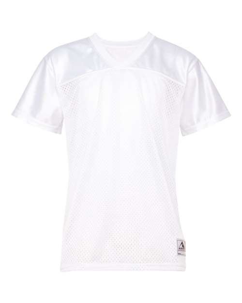 Augusta Sportswear Women's Junior Fit Stadium Replica Football Jersey - White