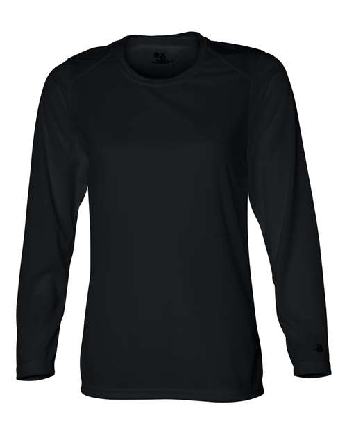 Badger Women's B-Core Long Sleeve T-Shirt (Part 1 of 2) - Black