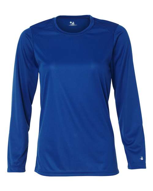 Badger Women's B-Core Long Sleeve T-Shirt (Part 1 of 2) - Royal