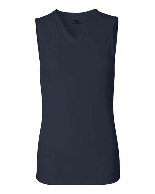 Badger Women's B-Core Sleeveless T-Shirt (Part 1 of 2) - Navy