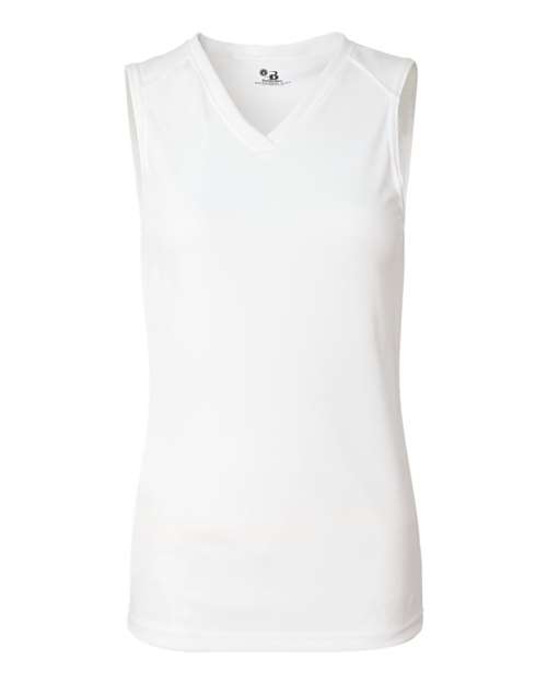 Badger Women's B-Core Sleeveless T-Shirt (Part 2 of 2) - White