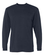 Badger Men's B-Tech Cotton-Feel Long Sleeve T-Shirt - Navy