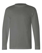 Bayside Unisex USA-Made Long Sleeve T-Shirt (Part 1 of 2) - Charcoal
