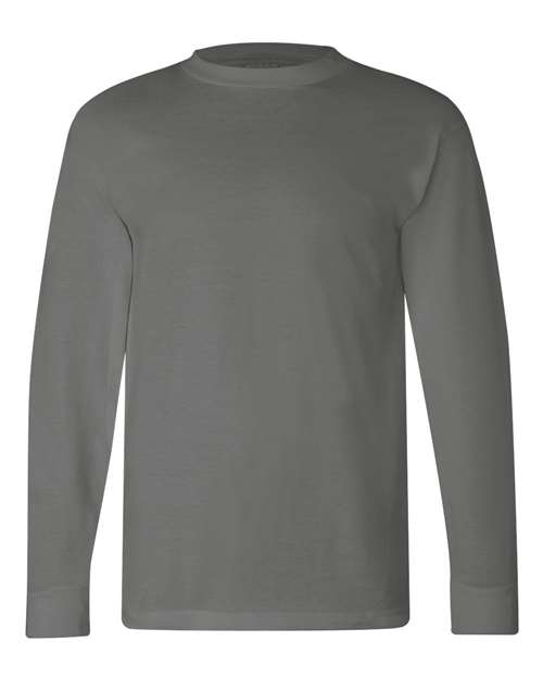 Bayside Unisex USA-Made Long Sleeve T-Shirt (Part 1 of 2) - Charcoal