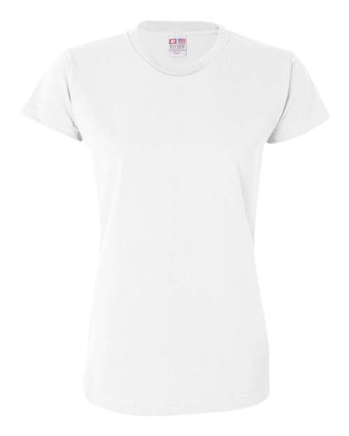 Bayside Women's USA-Made T-Shirt - White