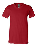 BELLA + CANVAS Unisex Jersey V-Neck Tee (Part 1 of 2) - Canvas Red