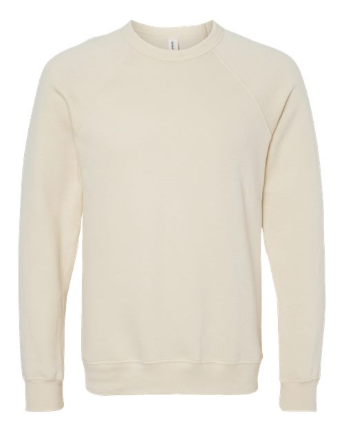 BELLA + CANVAS Unisex Sponge Fleece Raglan Crewneck Sweatshirt (Part 2 of 3) - Natural