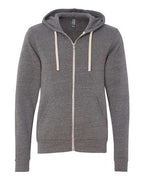 BELLA + CANVAS Unisex Triblend Sponge Fleece Full-Zip Hoodie Sweatshirt - Grey Triblend