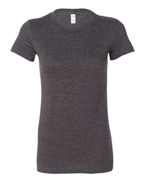 BELLA + CANVAS Women's Slim Fit Tee - Dark Grey Heather