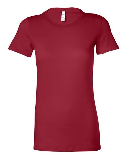 BELLA + CANVAS Women's Slim Fit Tee - Cardinal