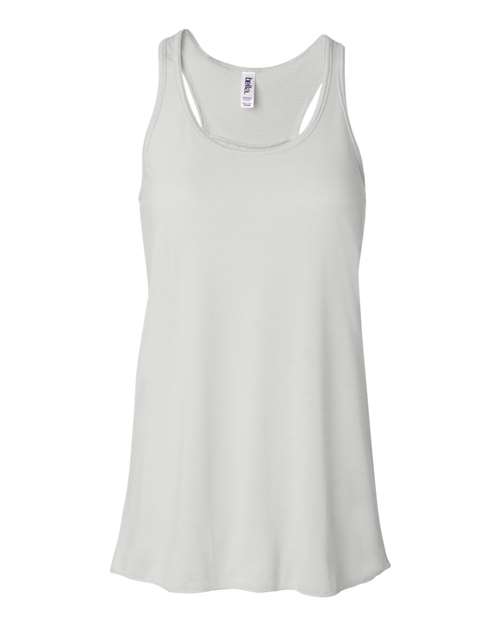 BELLA + CANVAS Women's Flowy Racerback Tank - White